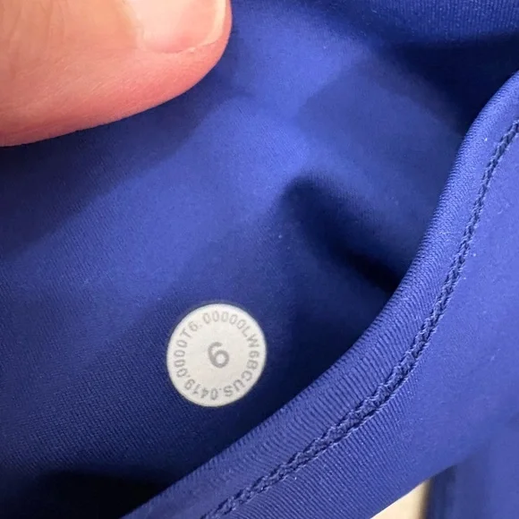 Lululemon Fast and Free Crop II Leggings Nulux 19’’ in Psychic Blue Size 6 - Picture 11 of 14